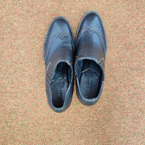 Born Leather Slip on Heeled Booties - Picture 4 of 9